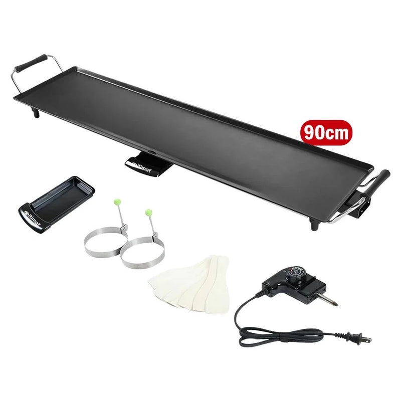 Plancha électrique 90 cm barbecue avec surface antiadhésive